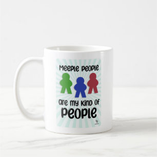 Caneca De Café Lema de Vida do Jogo de Tabuleiro Divertido Meeple