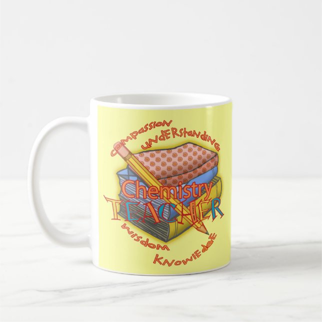 Caneca De Café Lema do Professor de Química (Esquerda)