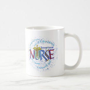 Caneca De Café Lema excepcional para enfermeiras