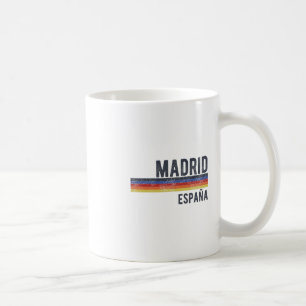 Caneca De Café Lembrança Da Silhueta De Madrid Espanha Homens Mul