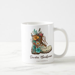 Caneca De Café Lembrança de caminhadas ao ar livre de Santa Barba