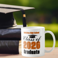 Lembrança de formatura da turma de 2026 laranja