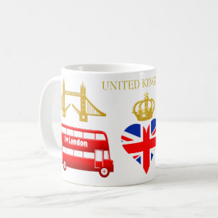 Caneca De Café Lembrança de Londres, Inglaterra, Reino Unido