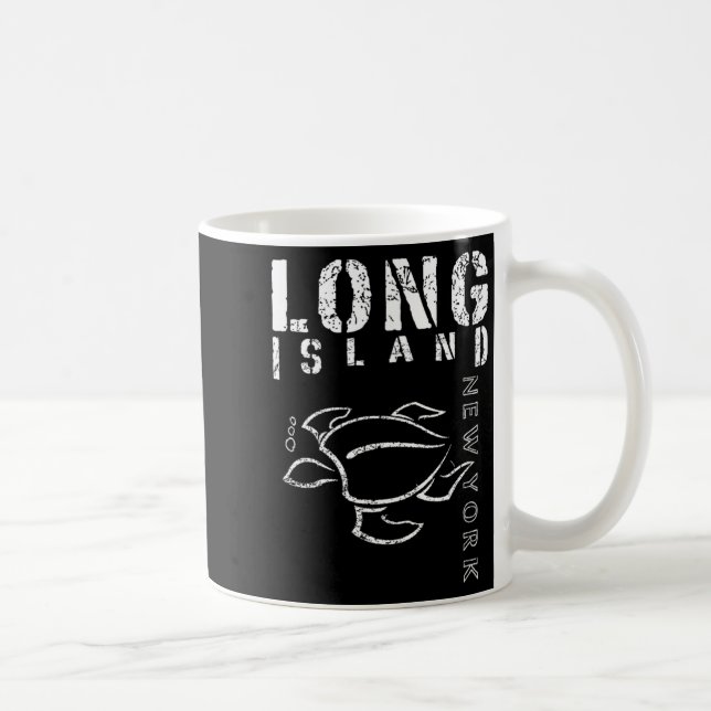 Caneca De Café Lembrança de Long Island Nova York (Direita)