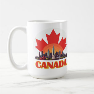 Caneca De Café Lembrança de Viagem para o Canadá para Destino