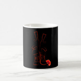 Caneca De Café Lembrança Orgulhosa de Veteranos Militares e Papou