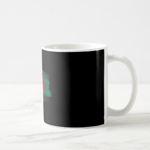 Caneca De Café Lembranças da Bandeira de Ngladesh Críquete Nglade