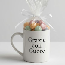 Lembrancinha Chic de Chá de Bebê Grazie Con Cuore