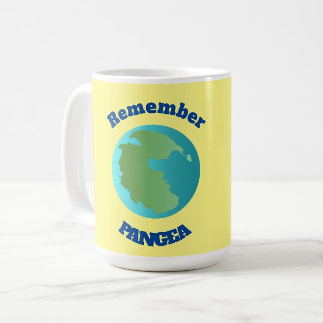 Caneca De Café lembre-se de Pangeia (Frente Esquerda)