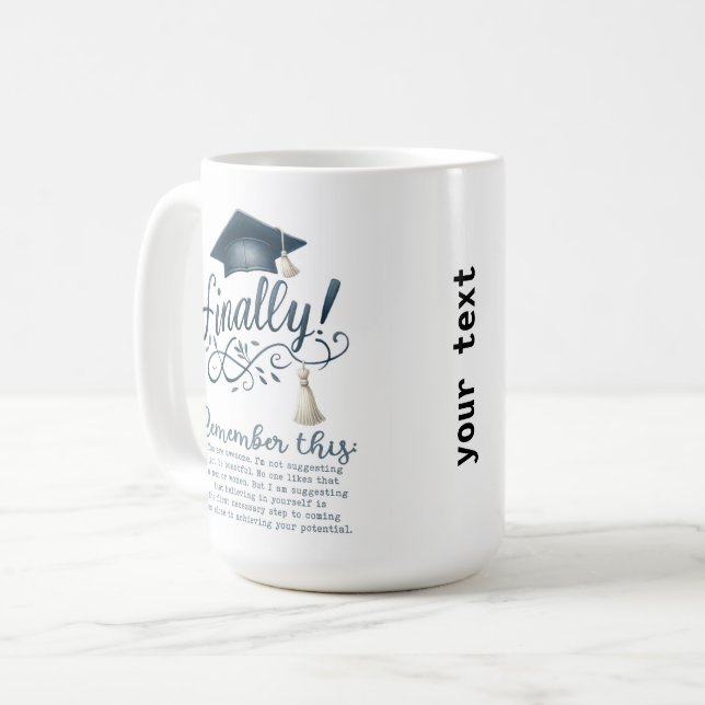 Caneca De Café Lembre-se disso (Frente Esquerda)