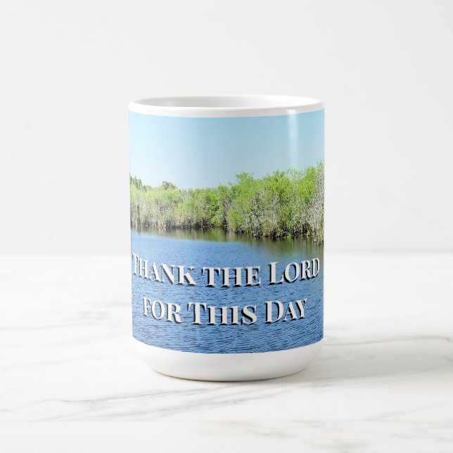 Caneca De Café Lembrete de Gratidão Matinal (Centro)