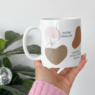Caneca De Café Lembretes Diários Afirmação Positiva