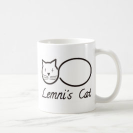 Caneca De Café lemniscate o gato de lemni