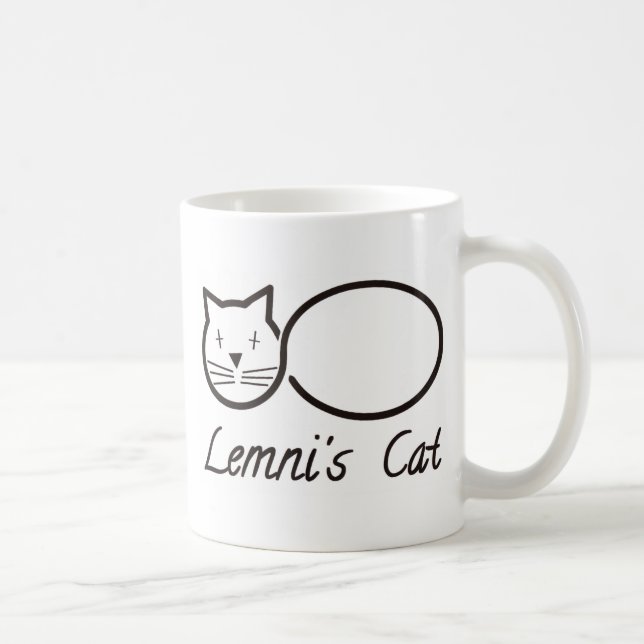 Caneca De Café lemniscate o gato de lemni (Direita)
