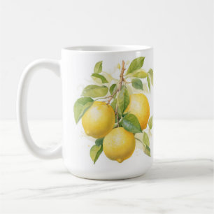 CANECA DE CAFÉ LEMÕES AMARELOS REALISTAS NAS SUCURSAIS DE LEMÃO