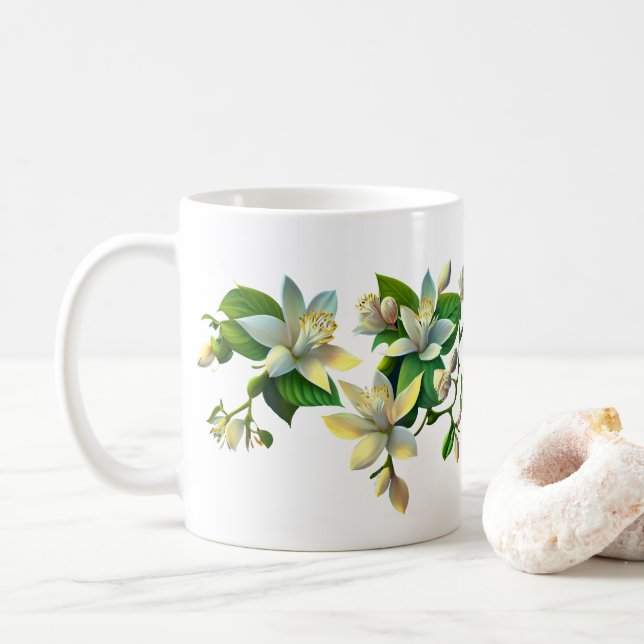 Caneca De Café Lemon Blossoms Mug (Com Donut)