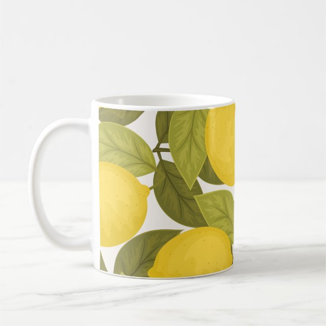 Caneca De Café Lemon Garden: Papel de parede sem fim com vinheta (Esquerda)
