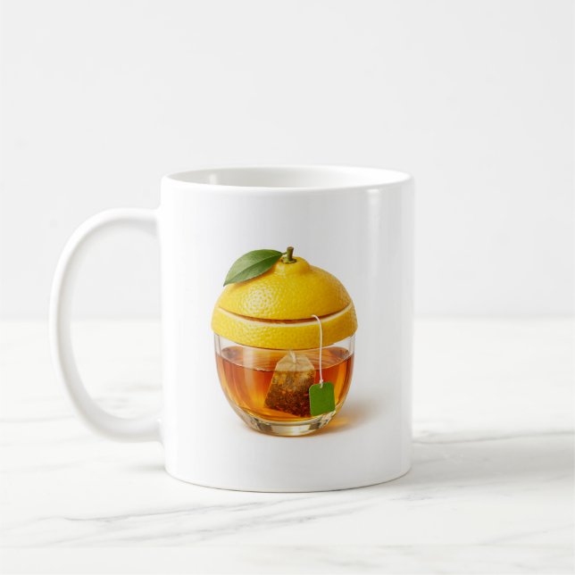 Caneca De Café Lemon tea glass Mug - Minimal kitchen design (Esquerda)