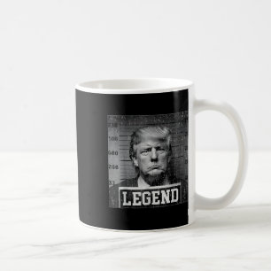 Caneca De Café Lenda da foto da ficha criminal do presidente Trum