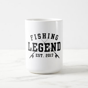 Caneca De Café Lenda da Pesca Estabelecida 2017