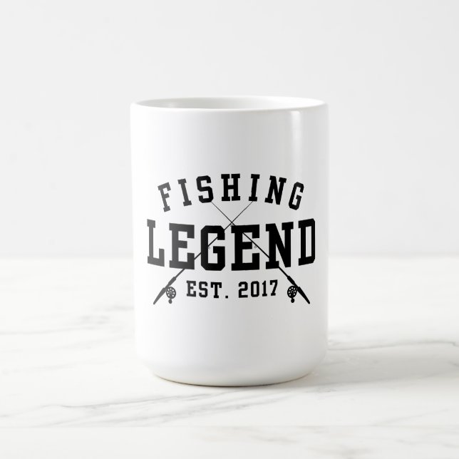 Caneca De Café Lenda da Pesca Estabelecida 2017 (Centro)