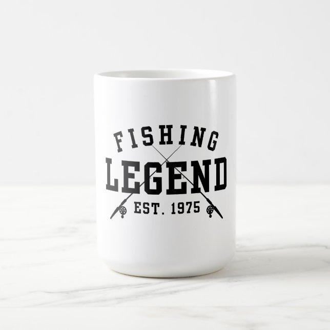 Caneca De Café Lenda da Pesca Estabelecida em 1975 (Centro)