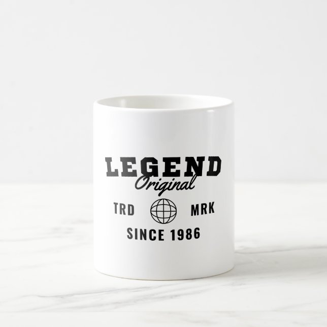 Caneca De Café Lenda Desde 1986 (Centro)