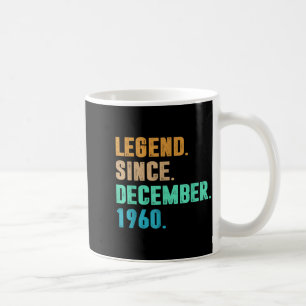 Caneca De Café Lenda Desde Dezembro de 1960 Nascimento do Anivers
