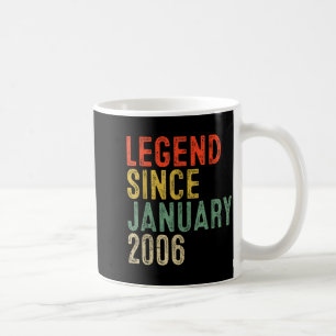 Caneca De Café Lenda Desde Janeiro de 2006 Presentes de 20º Anive