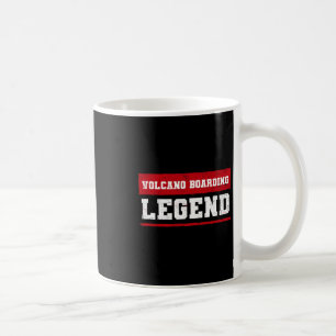 Caneca De Café Lenda do Esqui no Vulcão Aventura de Surfe no Vulc
