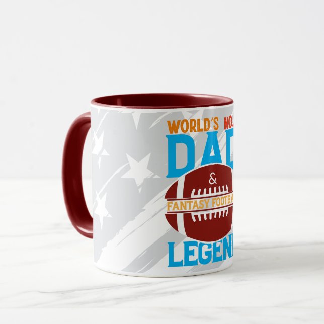Caneca de Café Lenda do Futebol Fantasia do Papai  (Frente Esquerda)