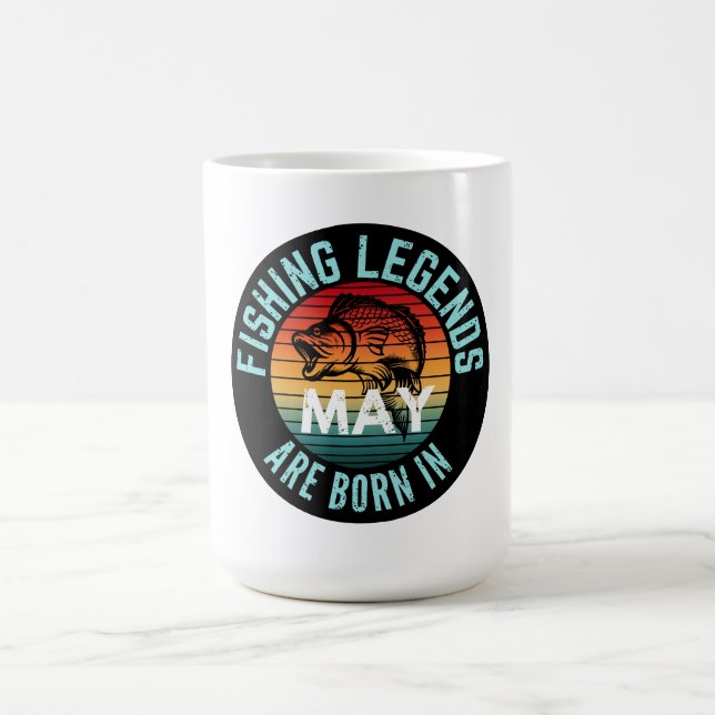 CANECA DE CAFÉ LENDÁRIOS DA PESCA NASCEM EM MAIO (Centro)