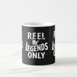 Caneca De Café Lendas de rolo - Design de pesca engraçado