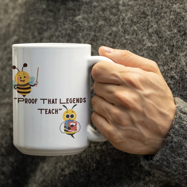 Caneca De Café Lendas Personalizáveis Ensinando Abelhas   (Criador carregado)