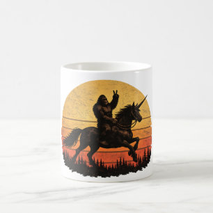 Caneca De Café Lendas Retrô Divertidas de Pé Grande Sasquatch e U