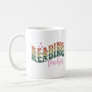 Caneca De Café Lendo a camiseta do professor
