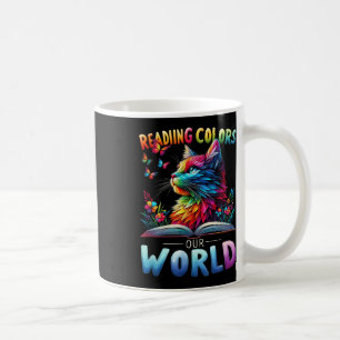 Caneca De Café Lendo Cores Nosso Livro De Leitura Mundial 2025