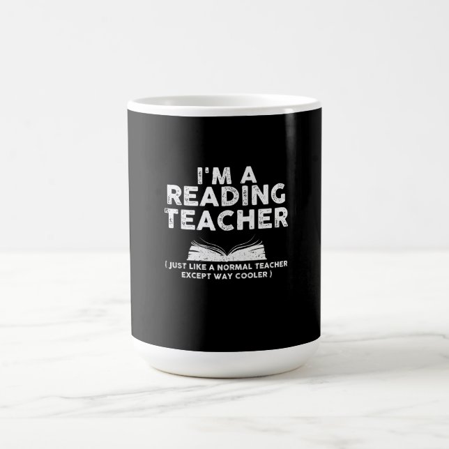 Caneca De Café Lendo Professor - Sou Professora Lendo (Centro)