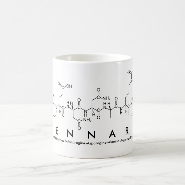 Caneca De Café Lennart Peptide name mug (Centro)