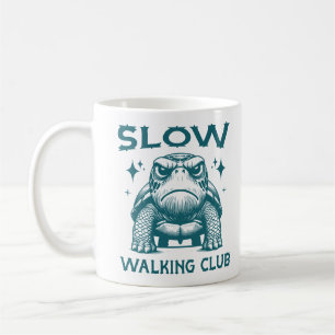 Caneca De Café Lento Clube de Caminhada Réptil Lover Tartaruga An