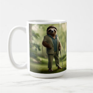 Caneca De Café "Lento e constante: Uma preguiça é vestida para go