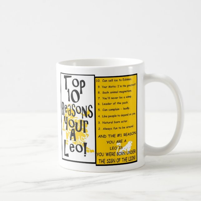 Caneca De Café Leo (Direita)