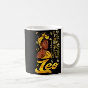 Caneca De Café Leo Afro Black Woman É o meu Sinal Zodiac de Anive