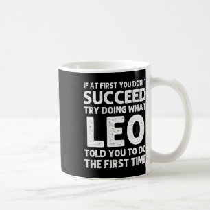 Caneca De Café Leo Gift Name Personalizado Birthday Engraçado Chr