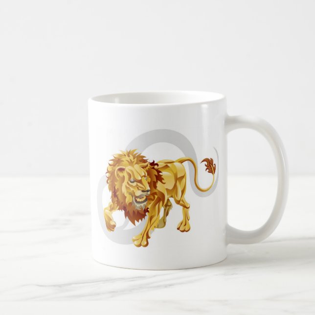 Caneca De Café Leo o sinal da estrela ou do nascimento ou do (Direita)