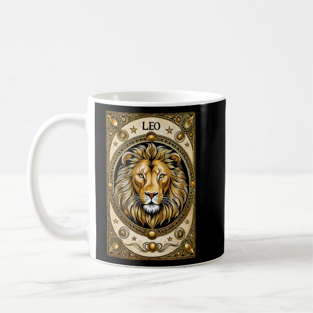 Caneca De Café Leo - sinal astrológico Zodiak (Esquerda)