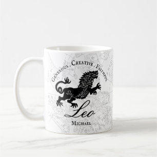 Caneca De Café Leo Zodiac - Sinal de Imagem Personalizada