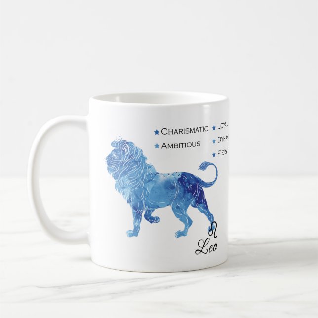 Caneca De Café Leo Zodiac Traits Mug (Esquerda)