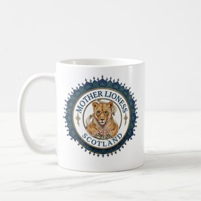 Caneca De Café Leoa Mãe. Escócia (Esquerda)