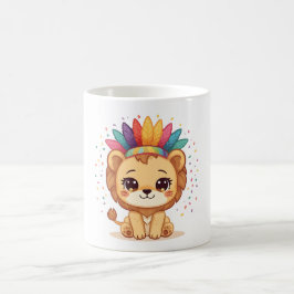 Caneca De Café Leoa [Theme] Camiseta Feminina Design Brasil Prese